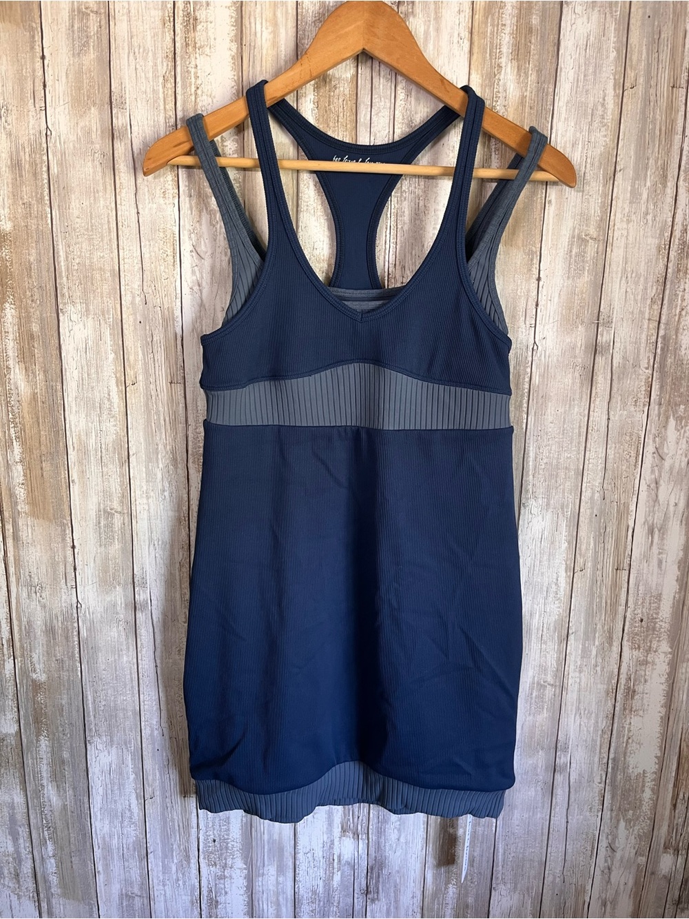 For Love & Lemons Navy Blue Bella Ribbed Bodycon Mini Dress Large L Y2K - Picture 3 of 8